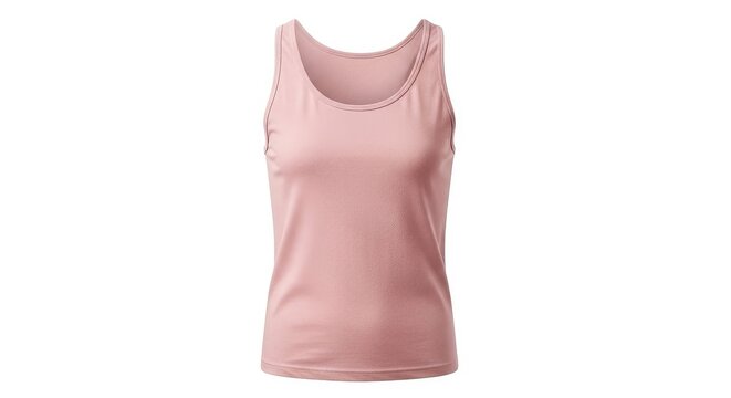 Pink tank top isolated