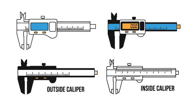 Caliper Line art creative design