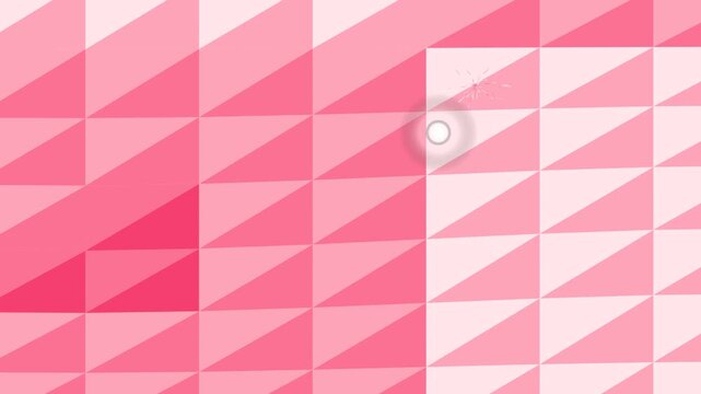 Abstract Pink Low Poly Geometric Triangle Motion Background