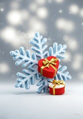 雪の結晶と贈り物