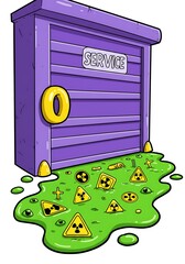 危険廃棄物処理場 サービス点検口