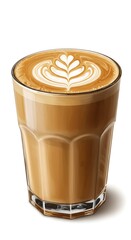 朝の光とカフェラテ