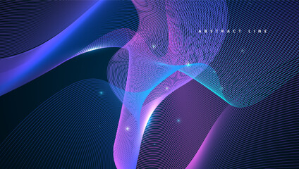 Abstract colored dynamic waves. Modern abstract cover. Colorful curve lines. Graphic concept for your design