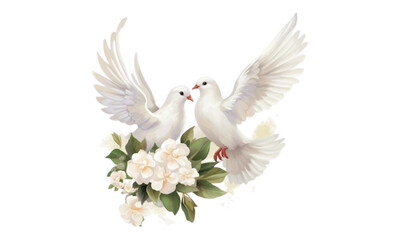 Fototapeta premium white dove flying