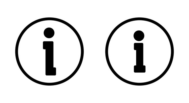 Information sign icon symbol for apps and websites. about us sign and symbol. question mark icon