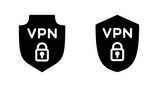 Vpn icon symbol for apps and websites. Private network sign and symbol. virtual private network icon.