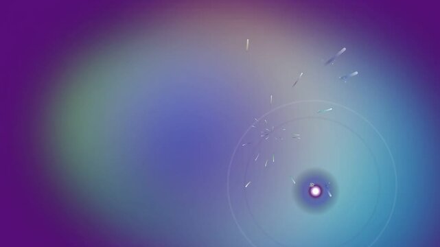 Glowing Lens Flare with Central Dot.
