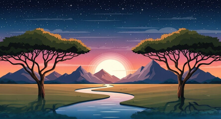 A Midnight Bloom in the Savanna © Rizky