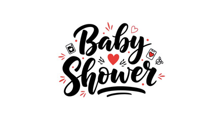 Baby shower celebration typography design © Danvata