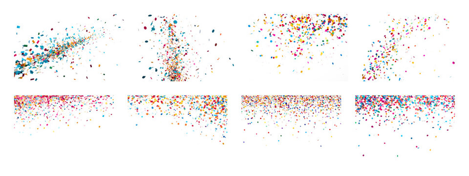 PNG Colorful abstract data visualization, element set on transparent background