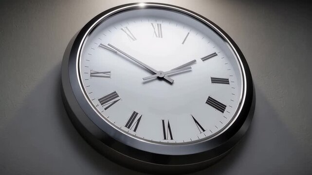 Watching the clock change in a quiet room