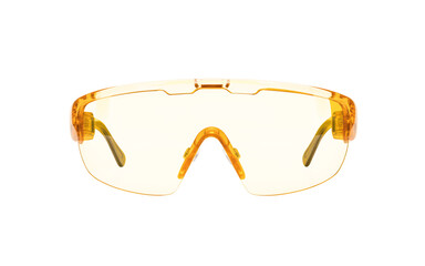 Yellow safety glasses, Sports sunglasses, Protective eyewear, Orange lens glasses, and Eye protection are essential for various activities. 