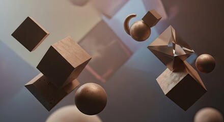 Geometric Shapes in Abstract Space