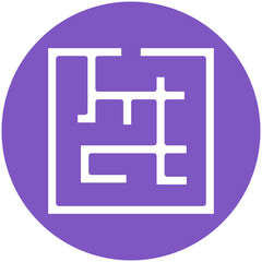Fototapeta premium Maze Icon