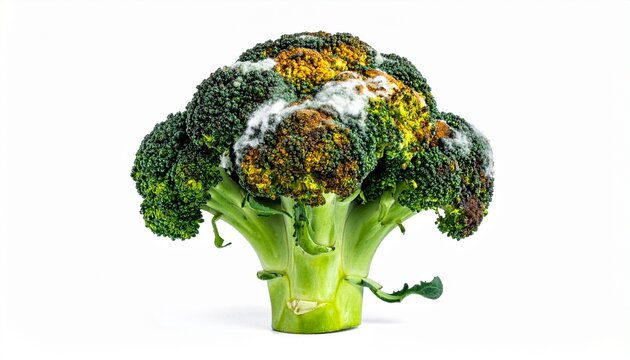 Rotten Broccoli with Moldy Florets