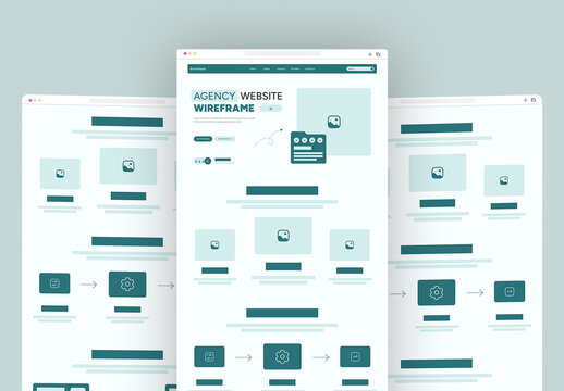 Agency Website Wireframe Template
