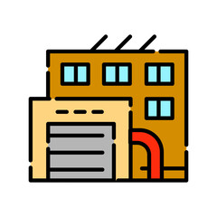 dark store color line icon.