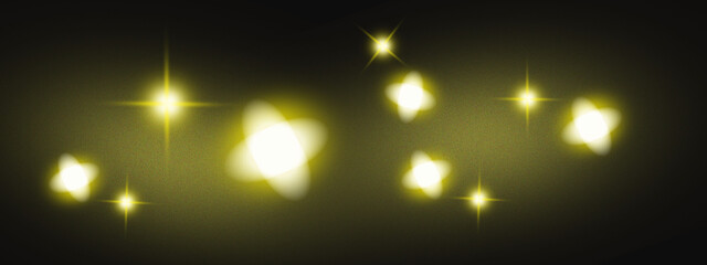 Luxury Golden Light Burst and Glitter Overlay Background