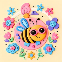 cute clay cartoon illustration