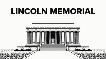 lincoln memorial political landmark monument in washington america usa symbolizing democracy historic national heritage architecture federal institution power administration travel tourism destination