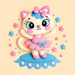 cute clay cartoon illustration