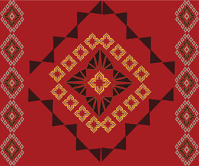 abstract geometric pattern on red background
