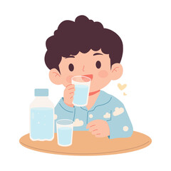 Child Fever Care Illustration