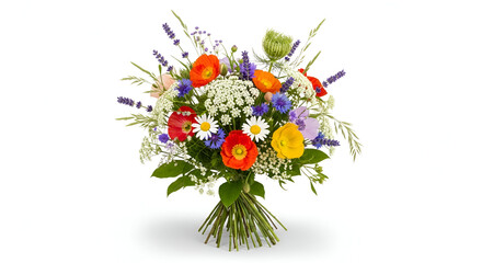 Vibrant bouquet of colorful flowers for any occasion or celebration