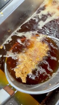 Deep Frying Battered Chicken