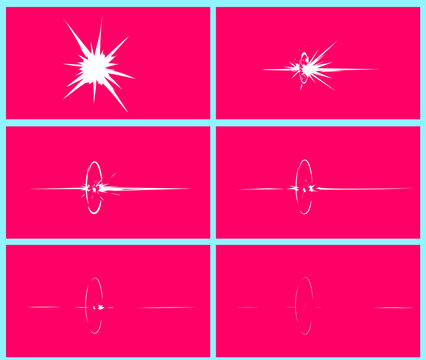 Vector Cartoon Energy blast Illustration, Frame by Frame Animated can be used for 2D, Games, Motion Graphics, Animated Posters, infographics, web