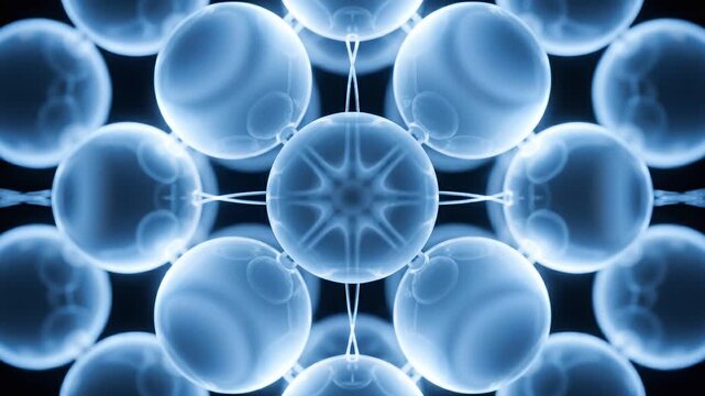 Glowing Glass Orbs Ethereal Light Dance