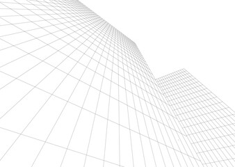 Building 3d structure. Architectural background. 