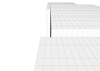 Building 3d structure. Architectural background. 