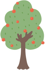 사과 나무 일러스트