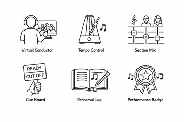 Virtual conductor: enhancing digital music performance with tools and metrics