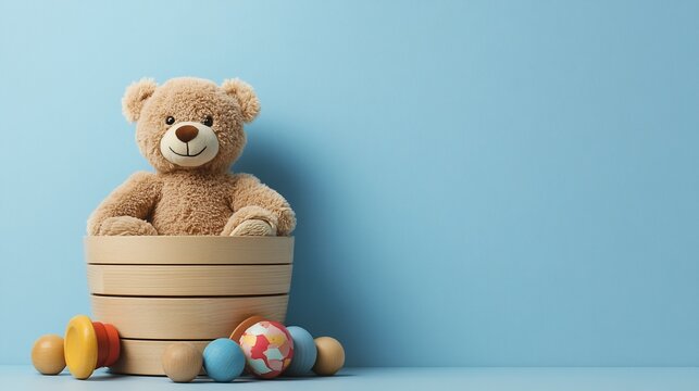 teddy bear on a chair