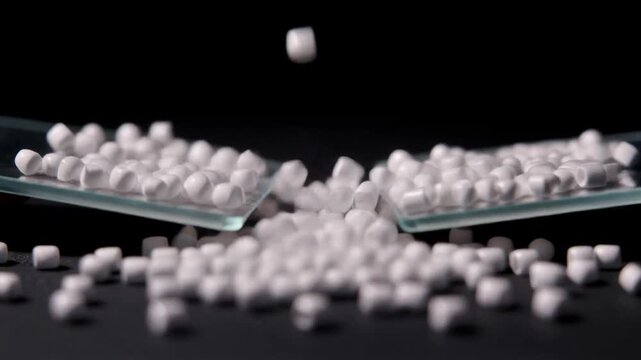 Dancing Polystyrene Beads Experiment - Erratic Motion Between Charged Plates in 4K