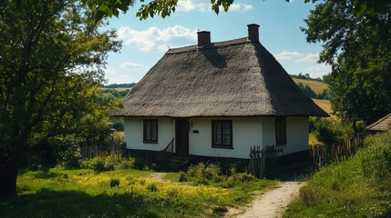 Fototapeta premium old house in the village