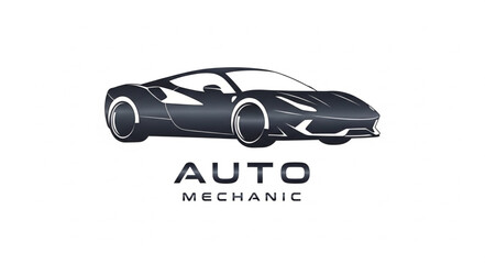 Modern Sports Car Logo Design.