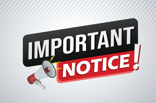 important announcement poster banner graphic mega phone design icon logo sign symbol social media website

