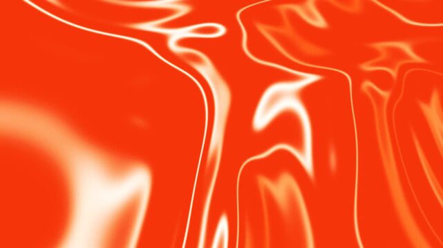 A vibrant abstract design featuring swirling orange and white patterns on a contrasting background