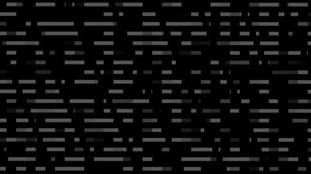 Gray horizontal dashed lines on a black background pattern suitable for graphic design projects, website backgrounds, and print materials. Bold and modern design.
