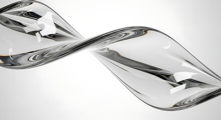 A close-up view of a double helix structure