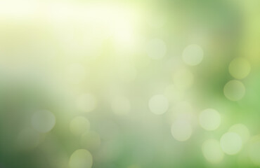 Obraz premium defocused natural background with sun rays and bokeh