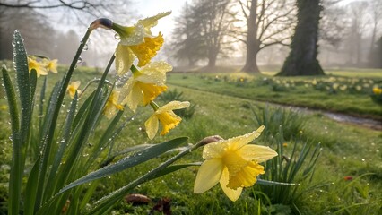 daffodils in spring