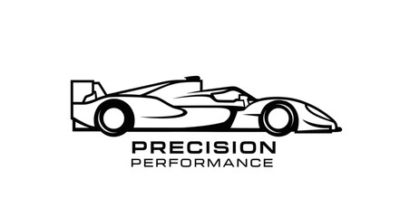 Fototapeta premium Racing Car Precision Performance Logo.