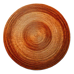 A circular wood grain design on a black backdrop
