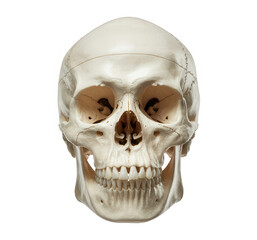 Obraz premium Human skull white bones isolated on a transparent background
