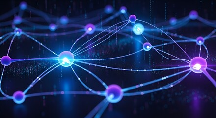 digital network connections, abstract data visualization