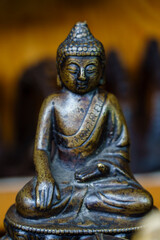 small Buddha statuette, Song Xian Qiao Antique and Art Market, Chengdu, Sichuan, People's Republic of China, Asia